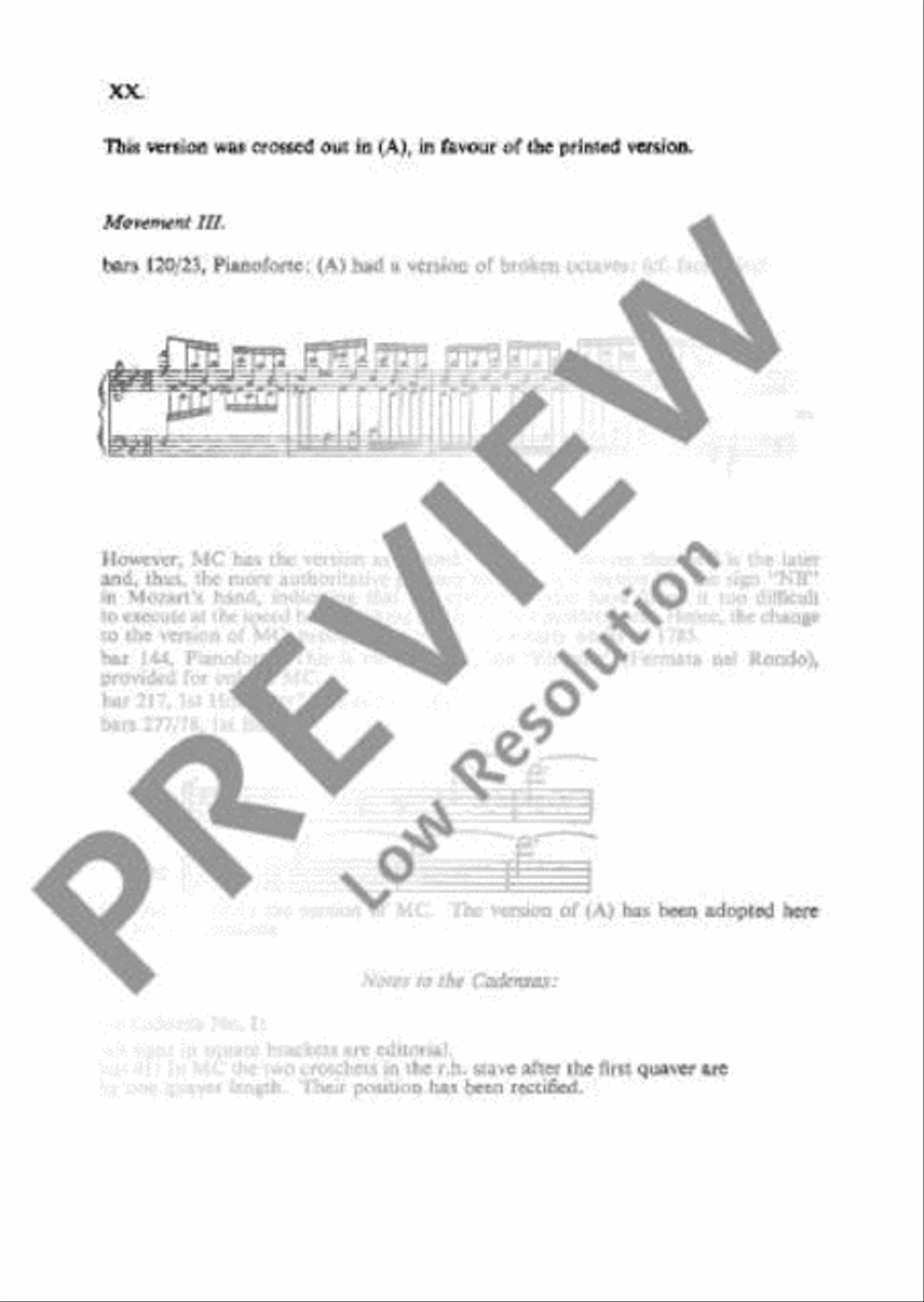 Concerto No. 18 Bb major Orchestra scores gallery preview page 21