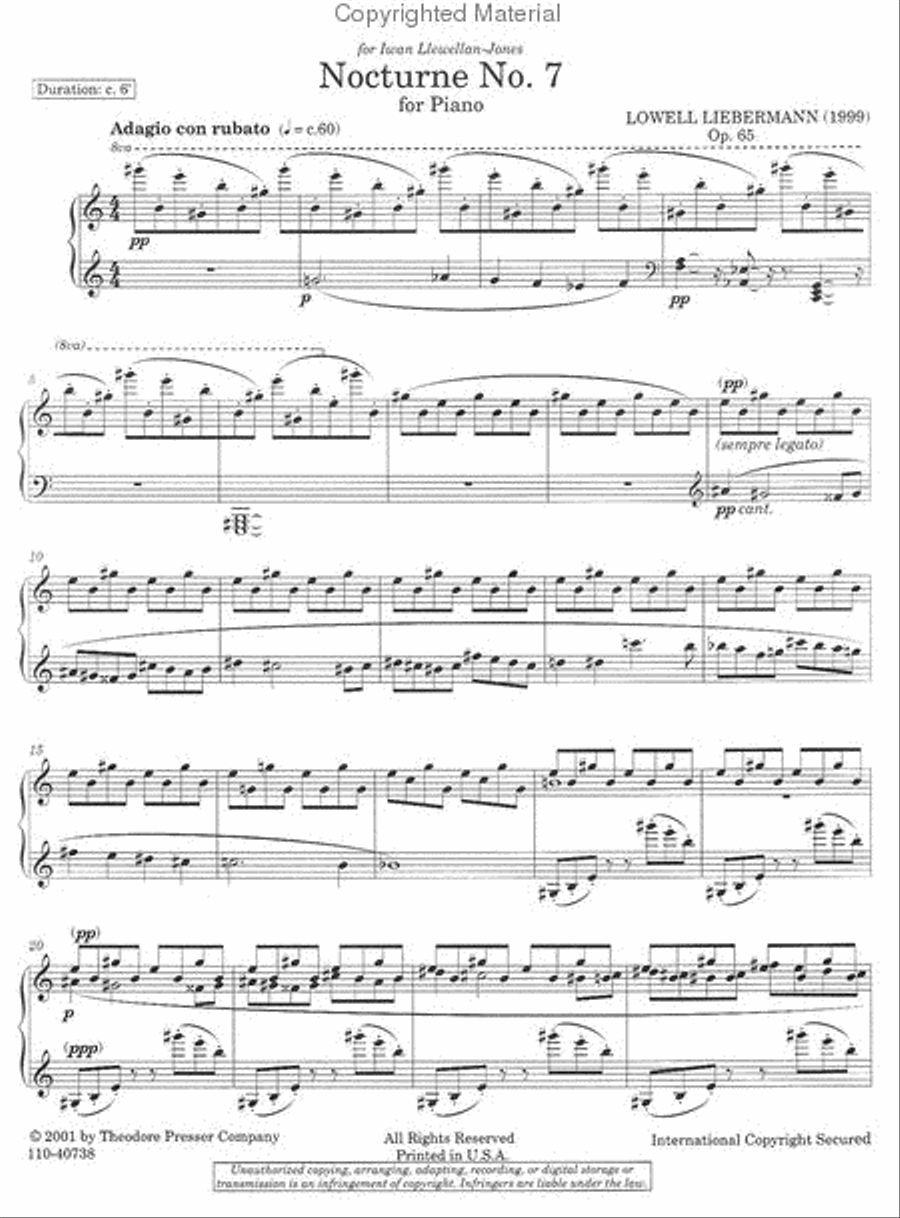 Nocturne No. 7 Chamber Music scores gallery preview page 2