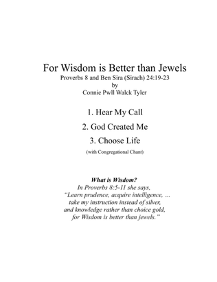 For Wisdom is Better than Jewels