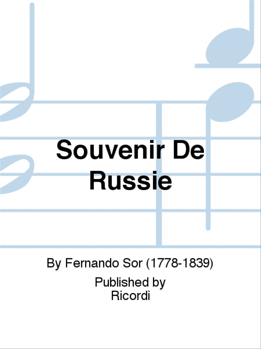 Souvenir De Russie Souvenir De Russie School and Community scores gallery preview page 1