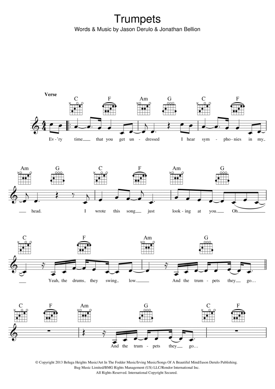 Trumpets Trumpet scores gallery preview page 1