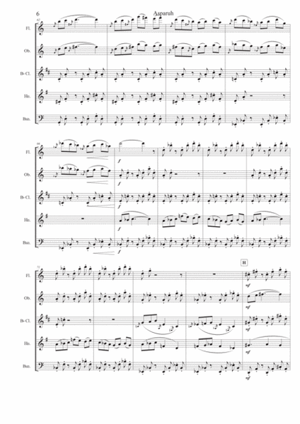 Asparukh for Wind Quintet (flute, oboe, clarinet, horn, basson) image number null