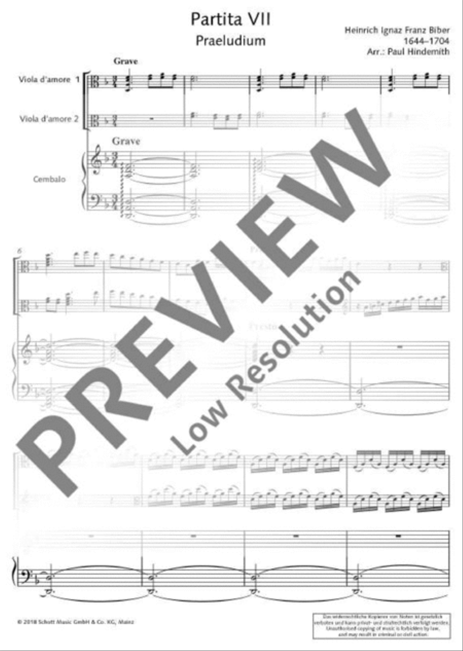 Partita VII Viola scores gallery preview page 11