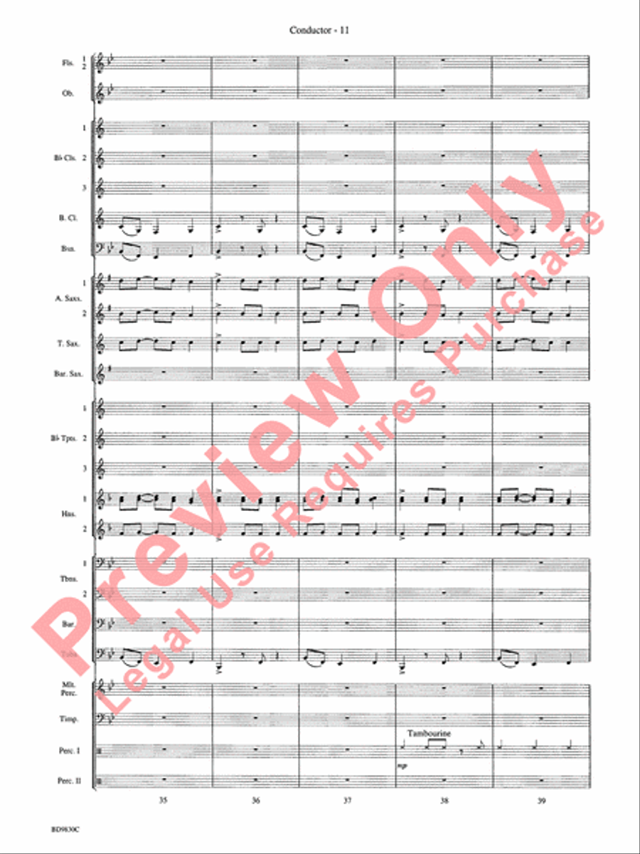 The Spirit of Orpheus (A Sinfonian Celebration) Concert Band scores gallery preview page 14