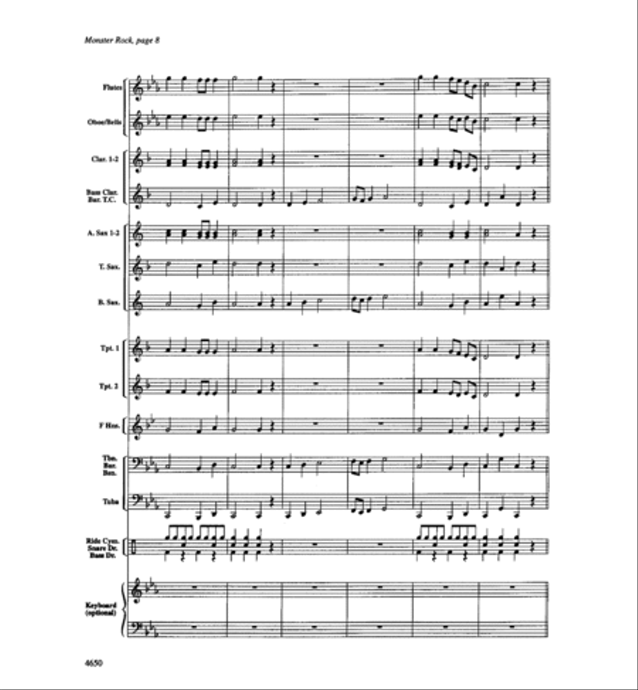Monster Rock Concert Band scores gallery preview page 9