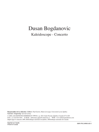 Book cover for Kaleidoscope - Concerto (partie guitare)