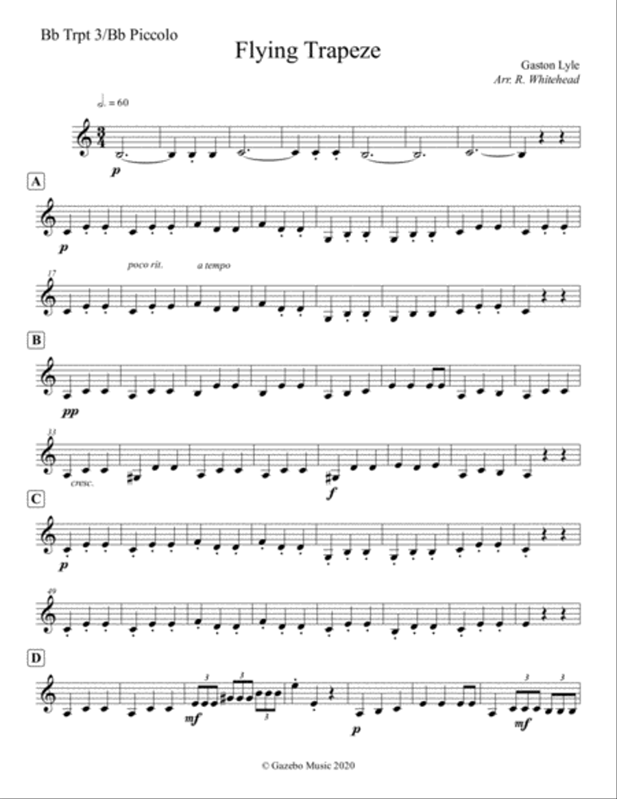The Flying Trapeze (The Brass Ensemble scores gallery preview page 6