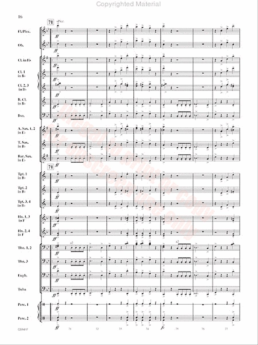 Americans We Concert Band scores gallery preview page 17