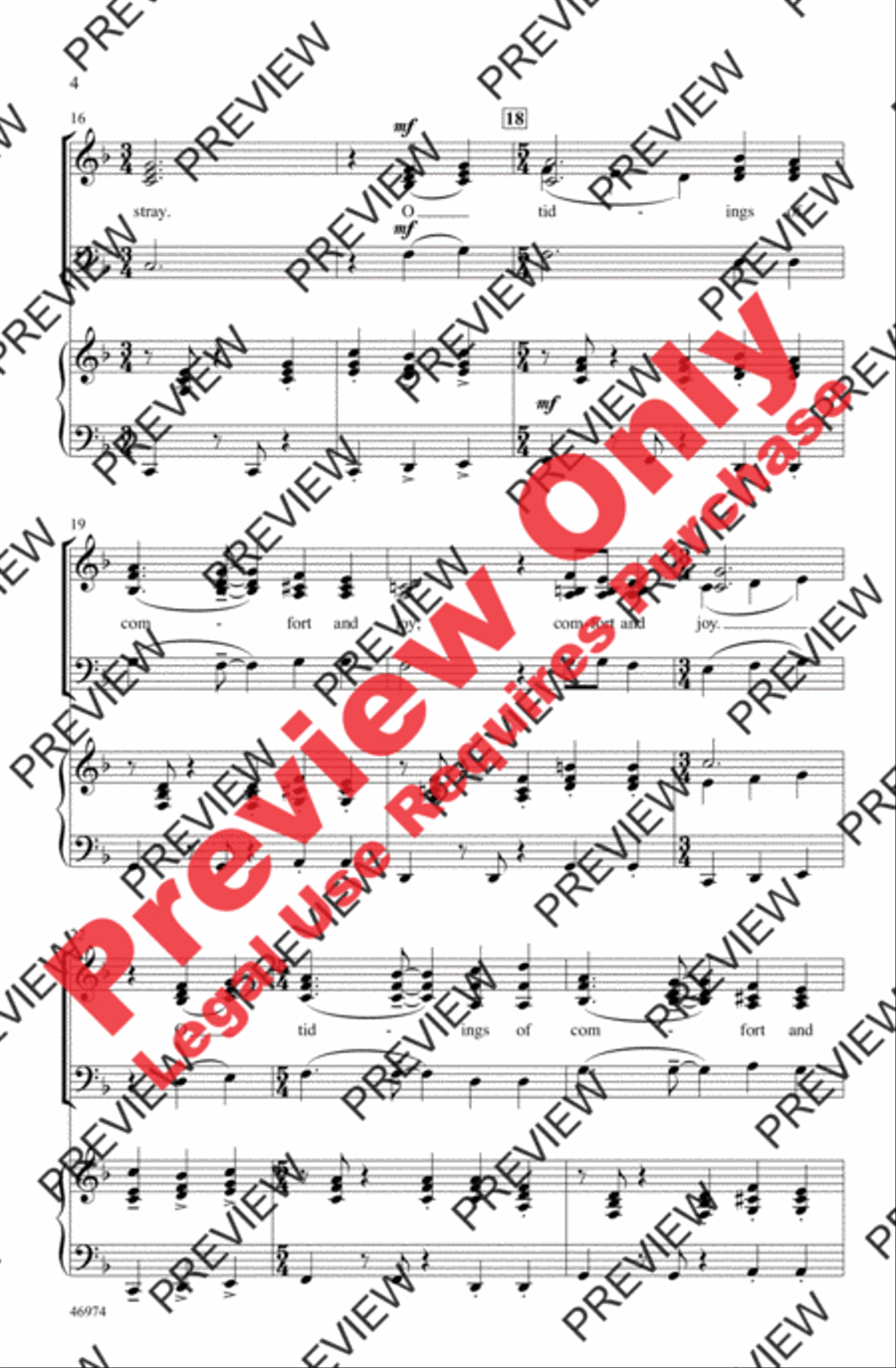 God Rest Ye Merry, Gentlemen 3-Part scores gallery preview page 4