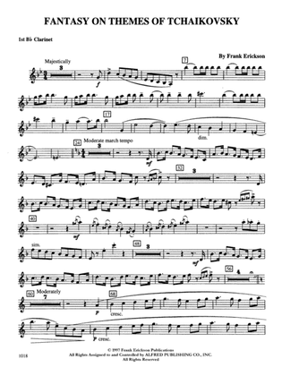 Fantasy on Themes from Tchaikovsky: 1st B-flat Clarinet