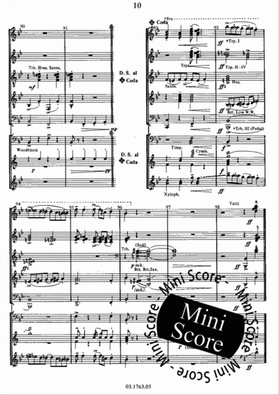 Honky Tonk Ragtime Big Band scores gallery preview page 14