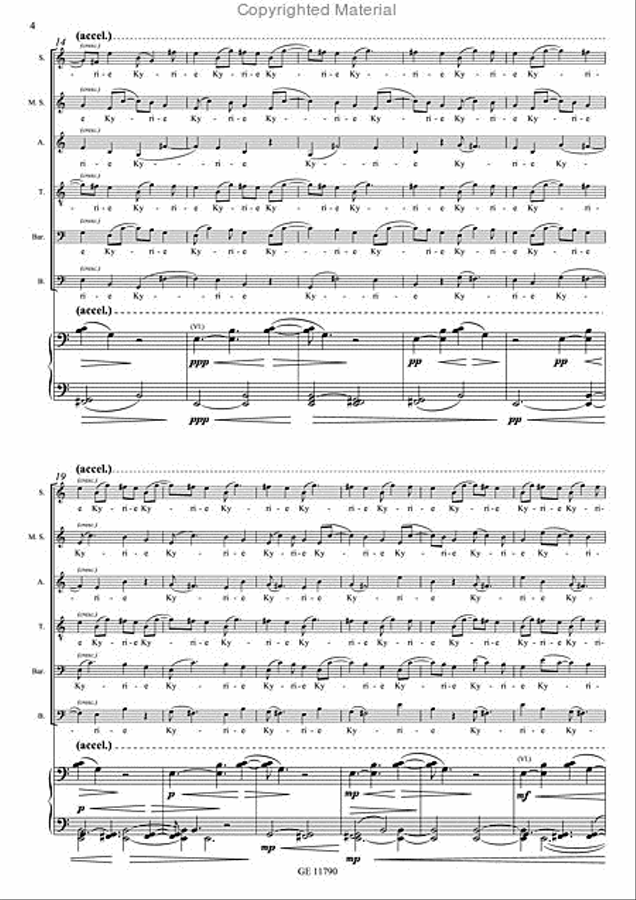 Missa Brevis Missa Brevis 4-Part scores gallery preview page 4
