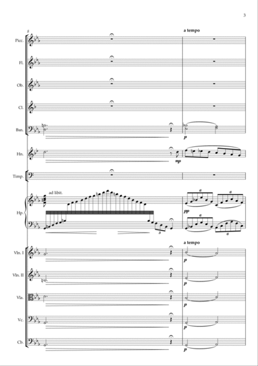 Ballet 'The Magic Drum' - Scene 8 Full Orchestra scores gallery preview page 3