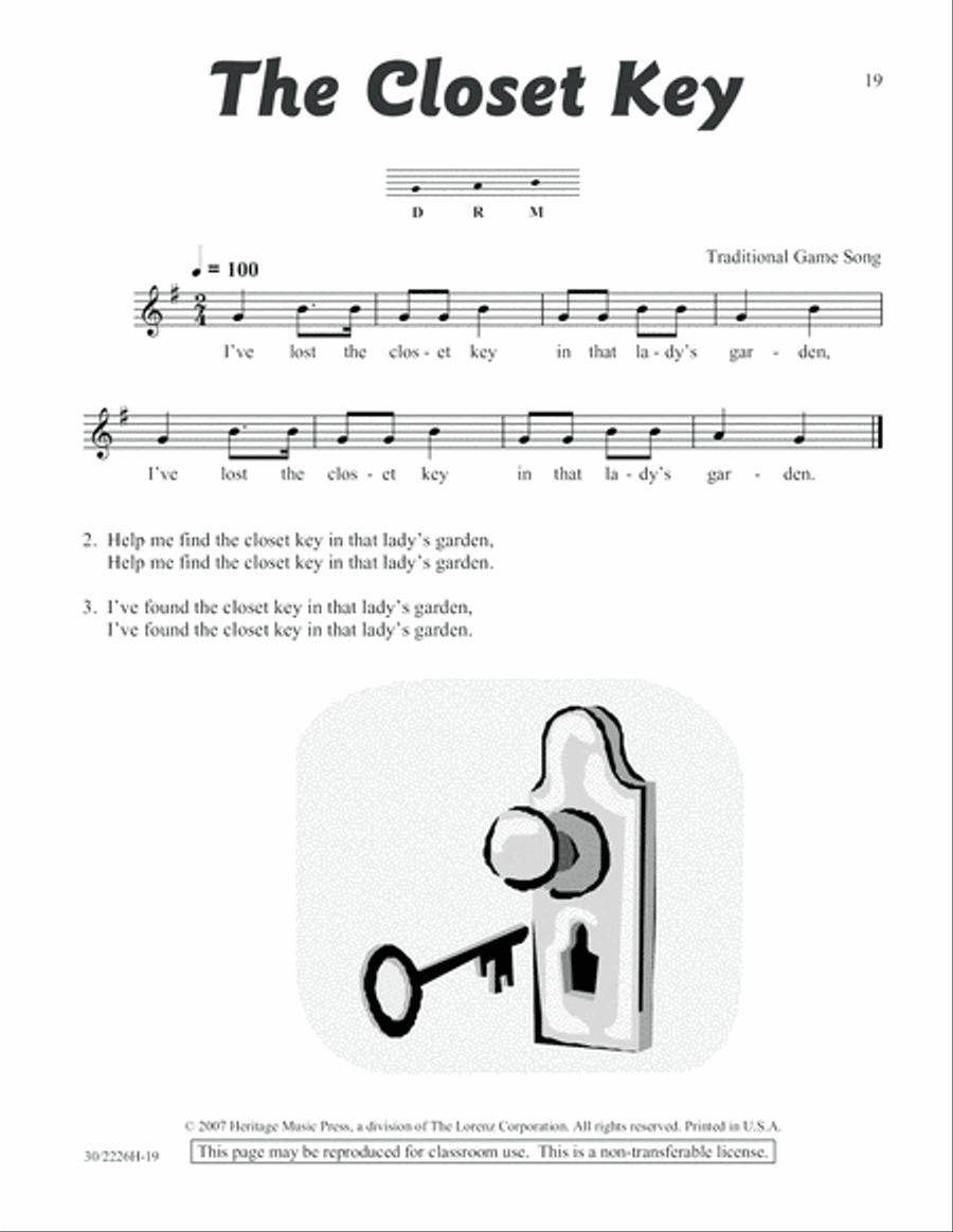 One-A-Day Warm-Ups for Orff Instruments Unison Choir scores gallery preview page 20