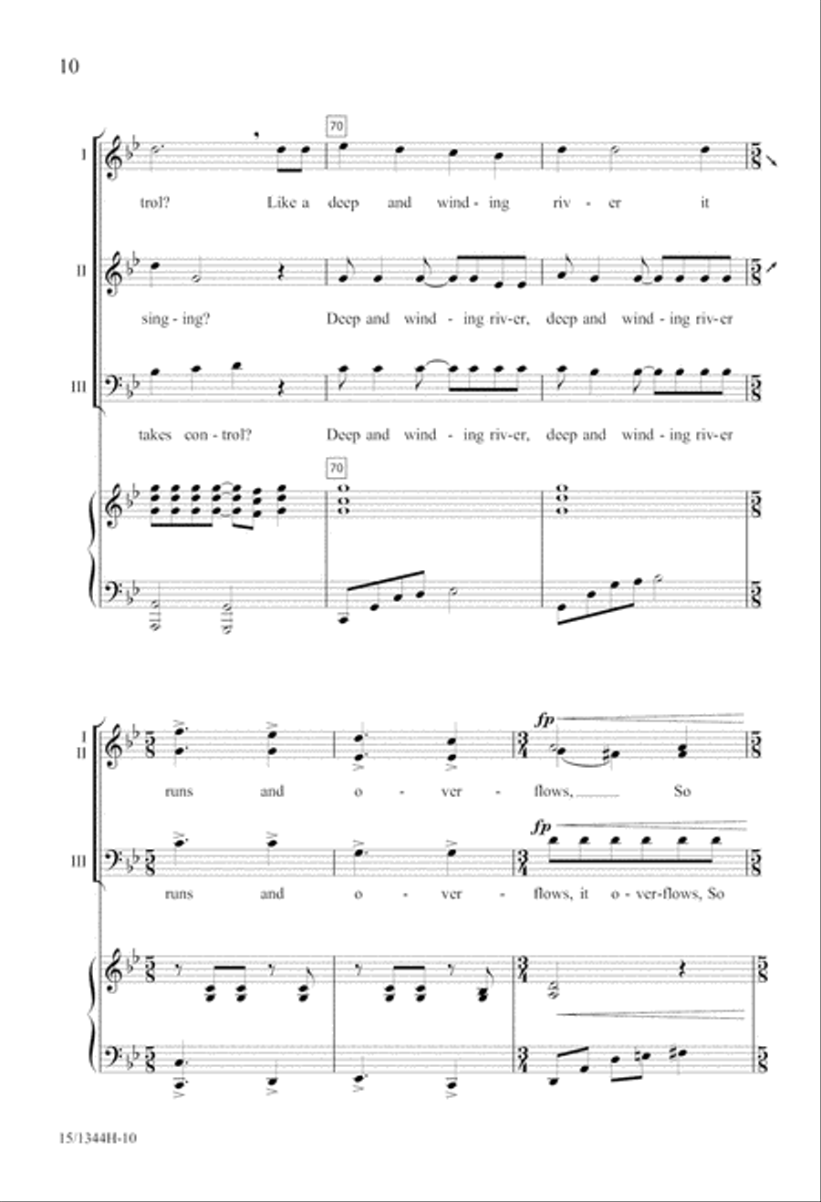 How Can I Stop Singing My Song? 3-Part scores gallery preview page 11