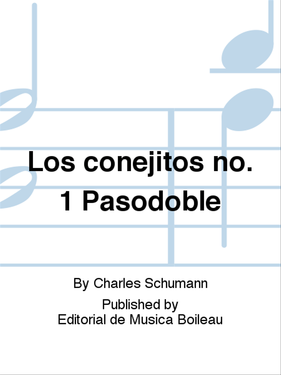 Los conejitos no. 1 Pasodoble Piano Solo scores gallery preview page 1