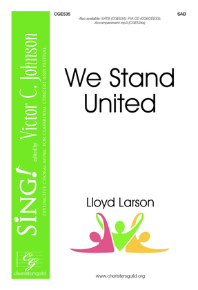 Book cover for We Stand United - Three-part Mixed