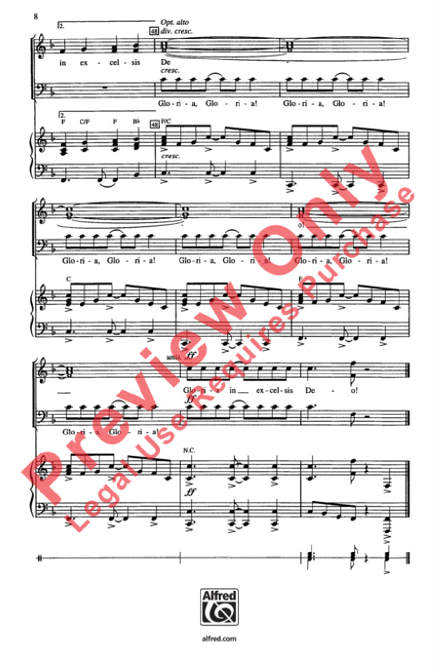 African Gloria 3-Part scores gallery preview page 8