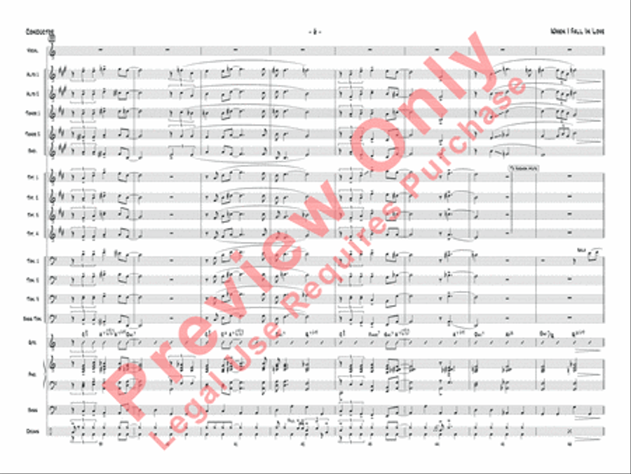 When I Fall in Love When I Fall in Love Jazz Ensemble scores gallery preview page 9