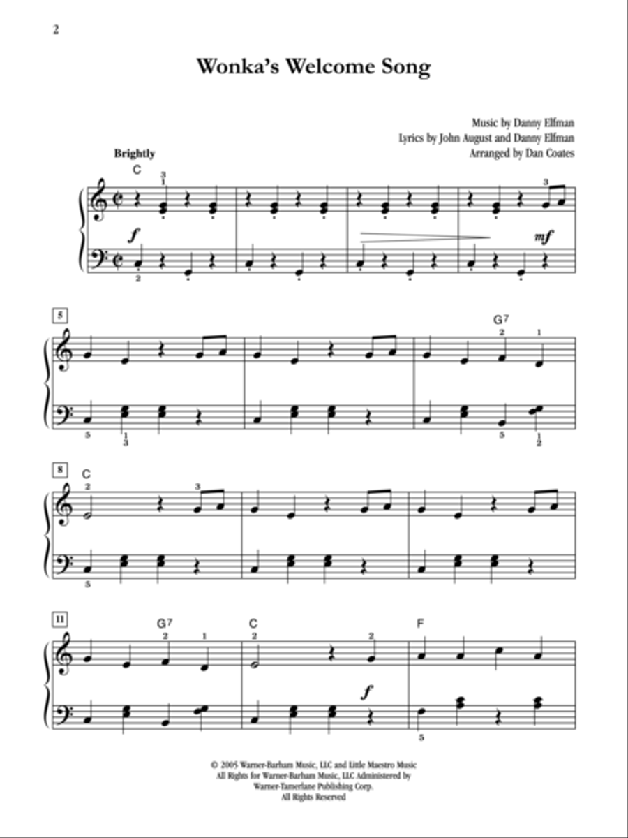Wonka's Welcome Song (from 'Charlie and the Chocolate Factory') Small Ensemble scores gallery preview page 2