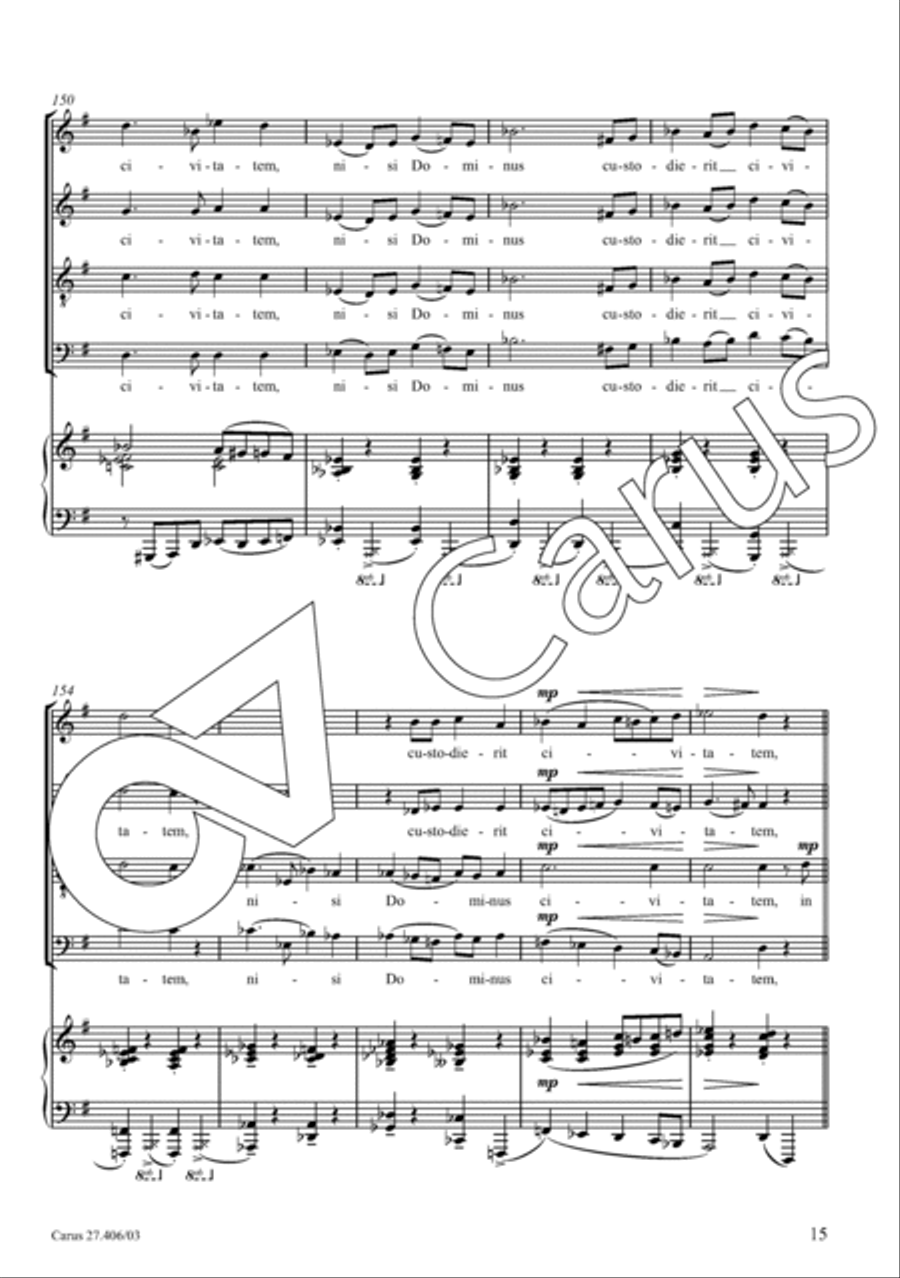 Nisi Dominus 4-Part scores gallery preview page 16