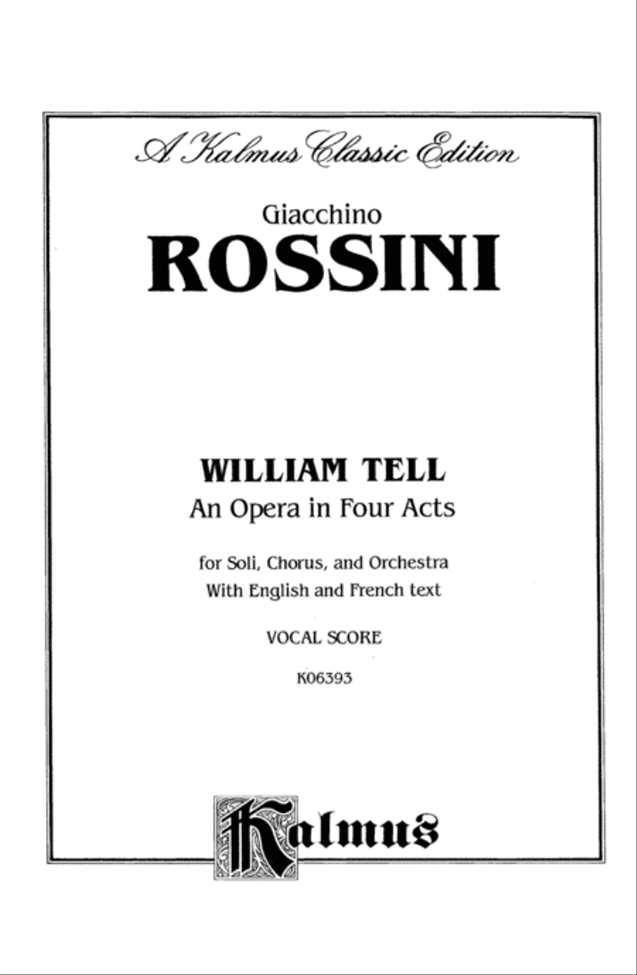 William Tell William Tell Voice scores gallery preview page 2