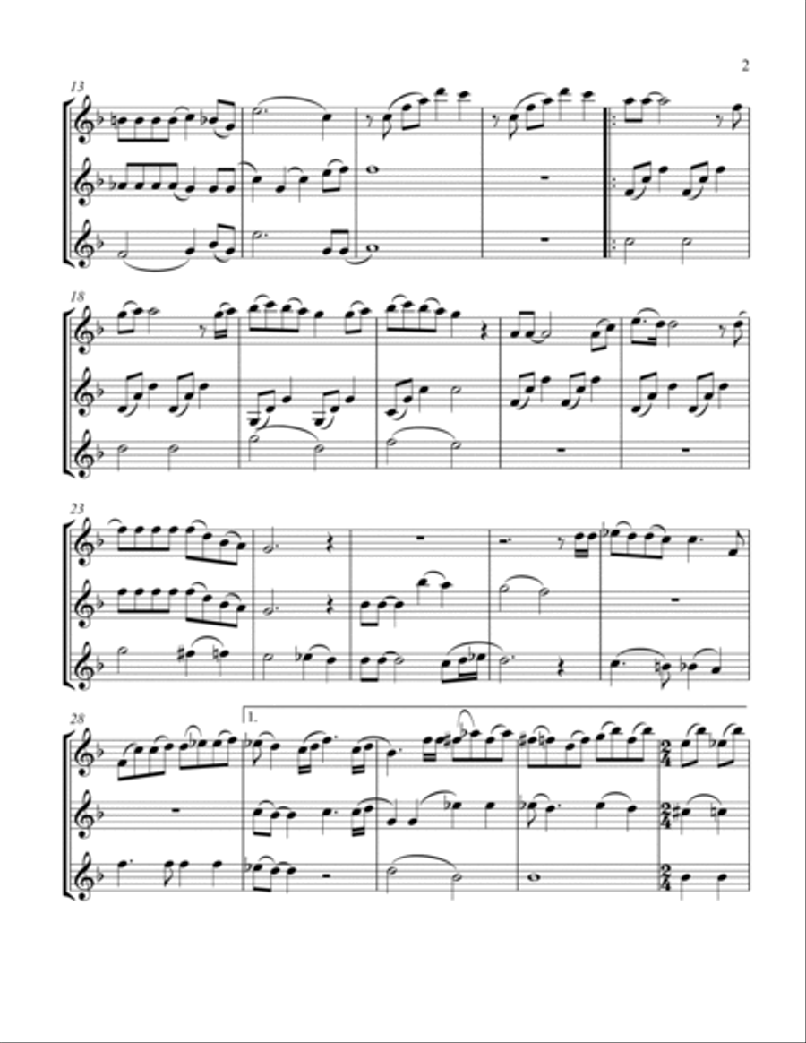 Bohemian Rhapsody Bohemian Rhapsody Clarinet Trio scores gallery preview page 3