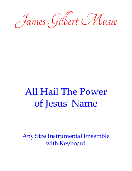 All Hail The Power Of Jesus' Name (Any Size Church Orchestra Series) image number null