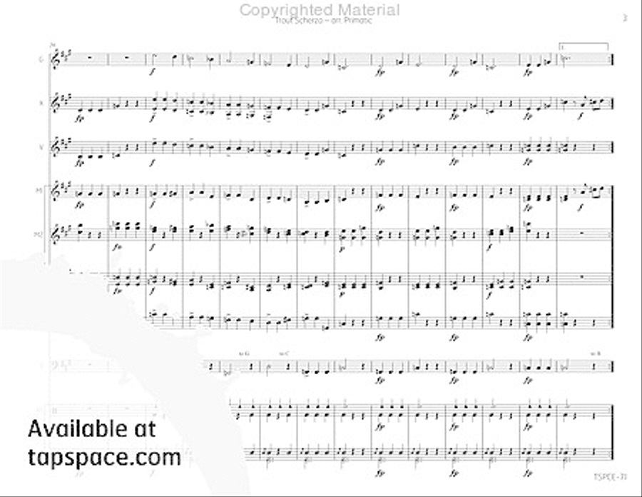Trout Scherzo Trout Scherzo Percussion Ensemble scores gallery preview page 6