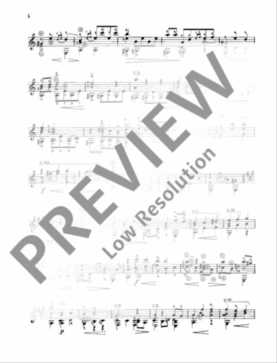 Passacaglia Classical Guitar scores gallery preview page 5