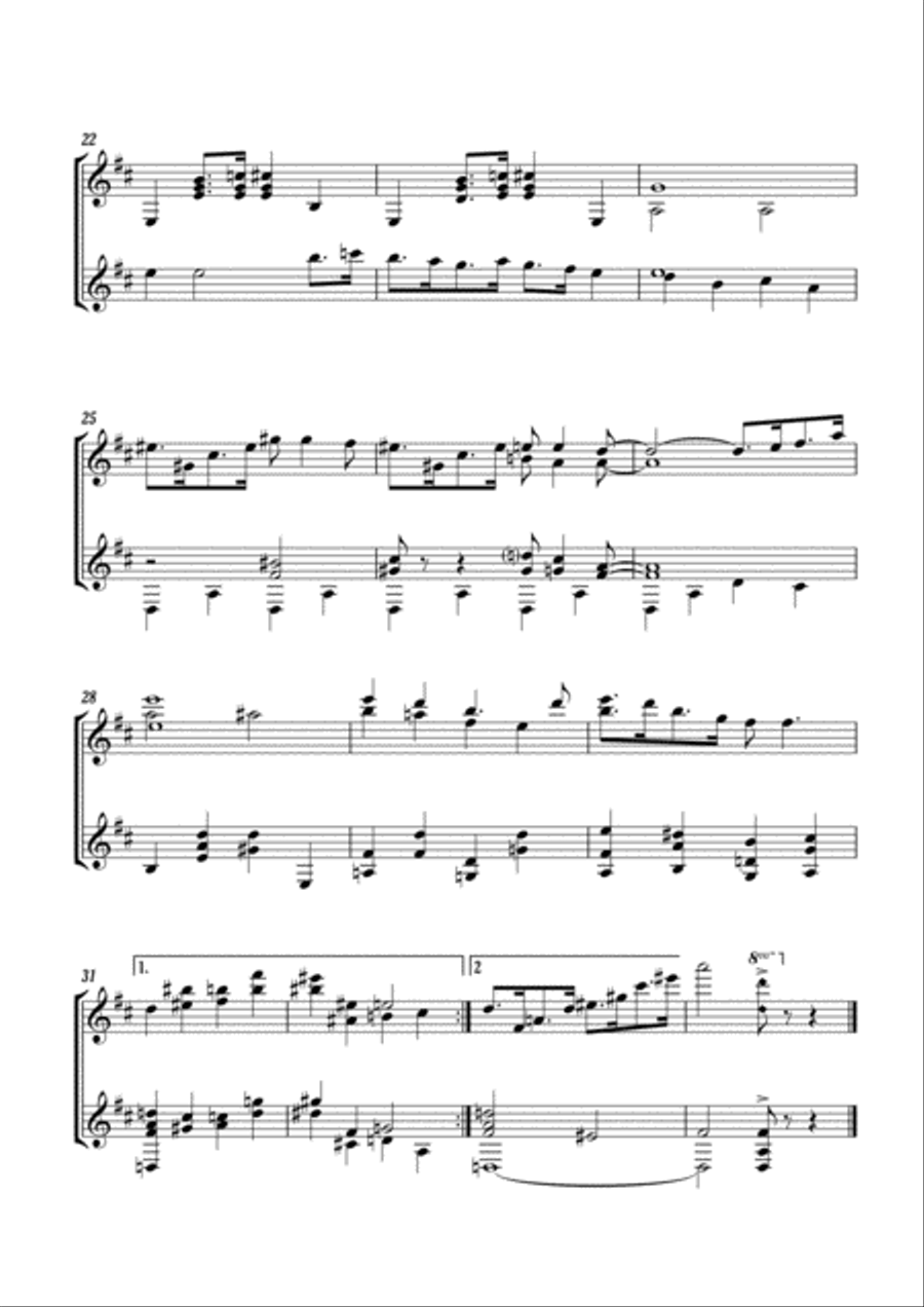 Impromptu in Two Keys Impromptu in Two Keys Classical Guitar scores gallery preview page 4