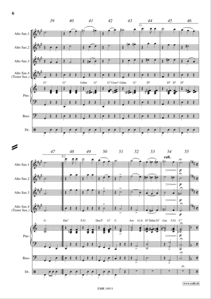 Movie Sequences Movie Sequences Alto Saxophone scores gallery preview page 6