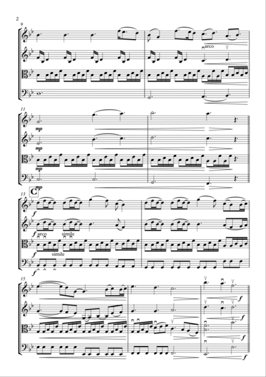 A Thousand Years String Quartet scores gallery preview page 2