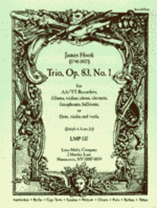 Book cover for Trio, Op. 83, No. 1