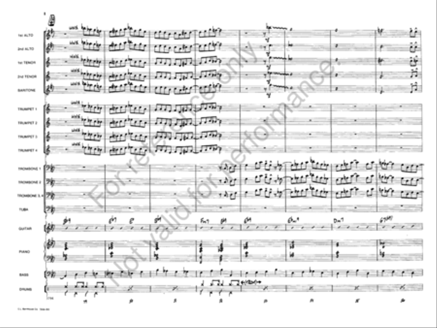 Blue Bones Blue Bones Jazz Ensemble scores gallery preview page 9