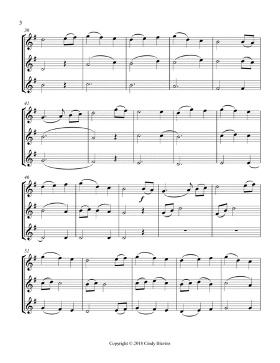 The First Noel, for Violin Trio String Trio scores gallery preview page 4