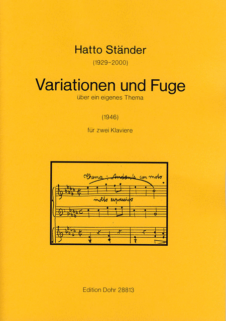 Variationen und Fuge über ein eigenes Thema für zwei Klaviere (1946)