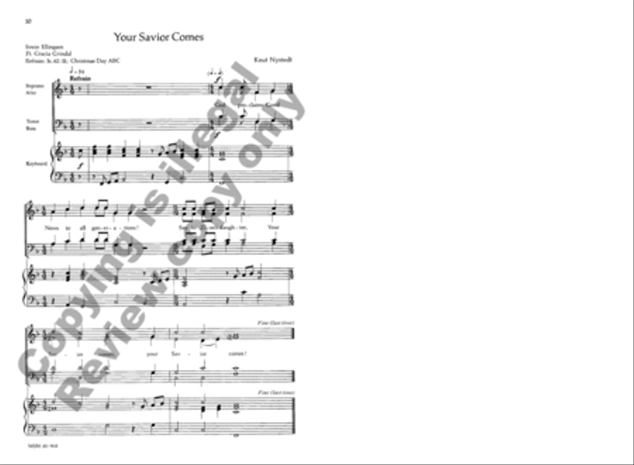 Four Liturgical Songs 4-Part scores gallery preview page 9