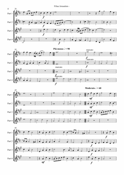 Filiae Jerusalem - Giovanni Gabrieli (Brass Quartet) image number null