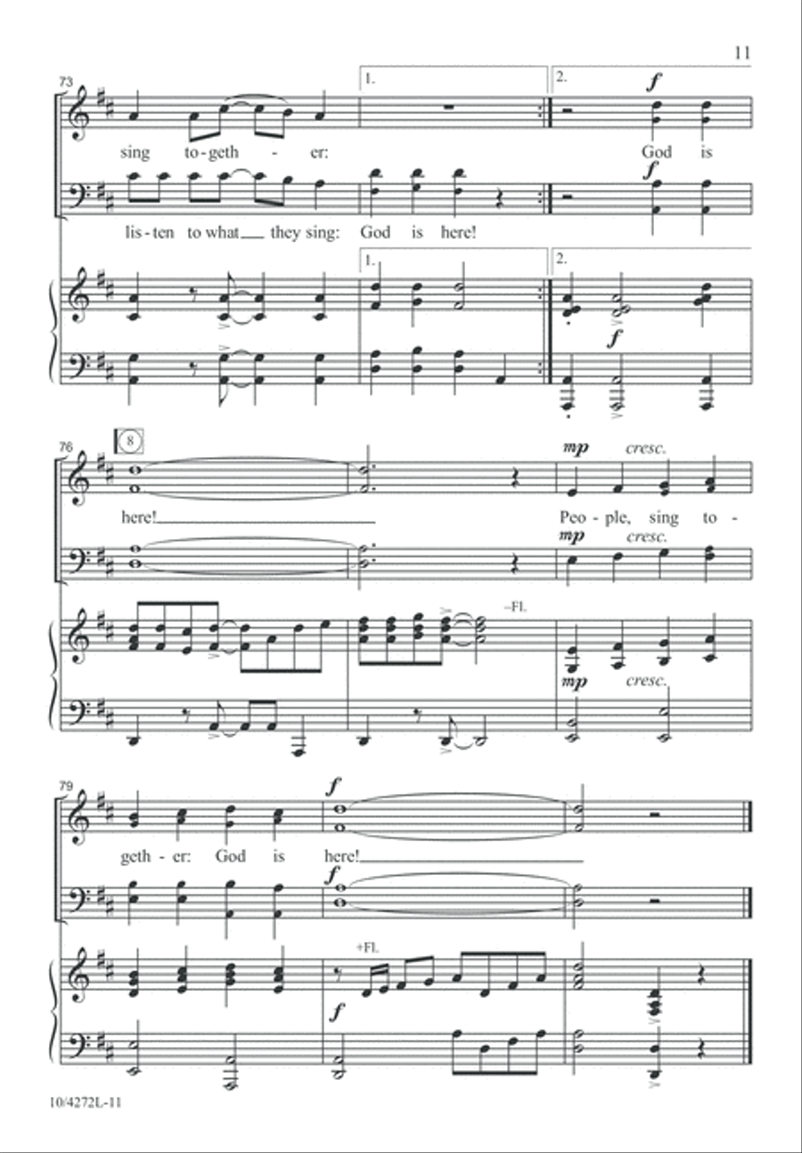 God Is Here! 4-Part scores gallery preview page 12