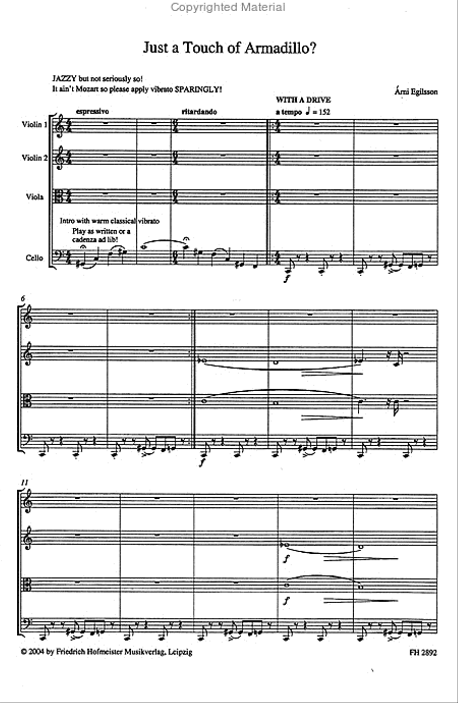 Just a Touch of Armadillo String Trio scores gallery preview page 2