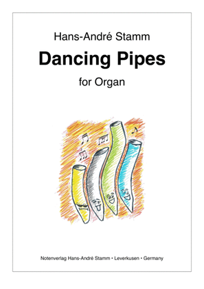Book cover for Dancing Pipes for organ