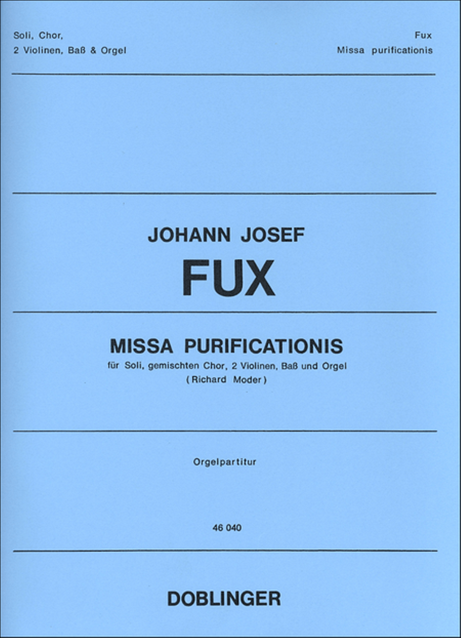 Missa purificationis Missa purificationis Choir scores gallery preview page 1