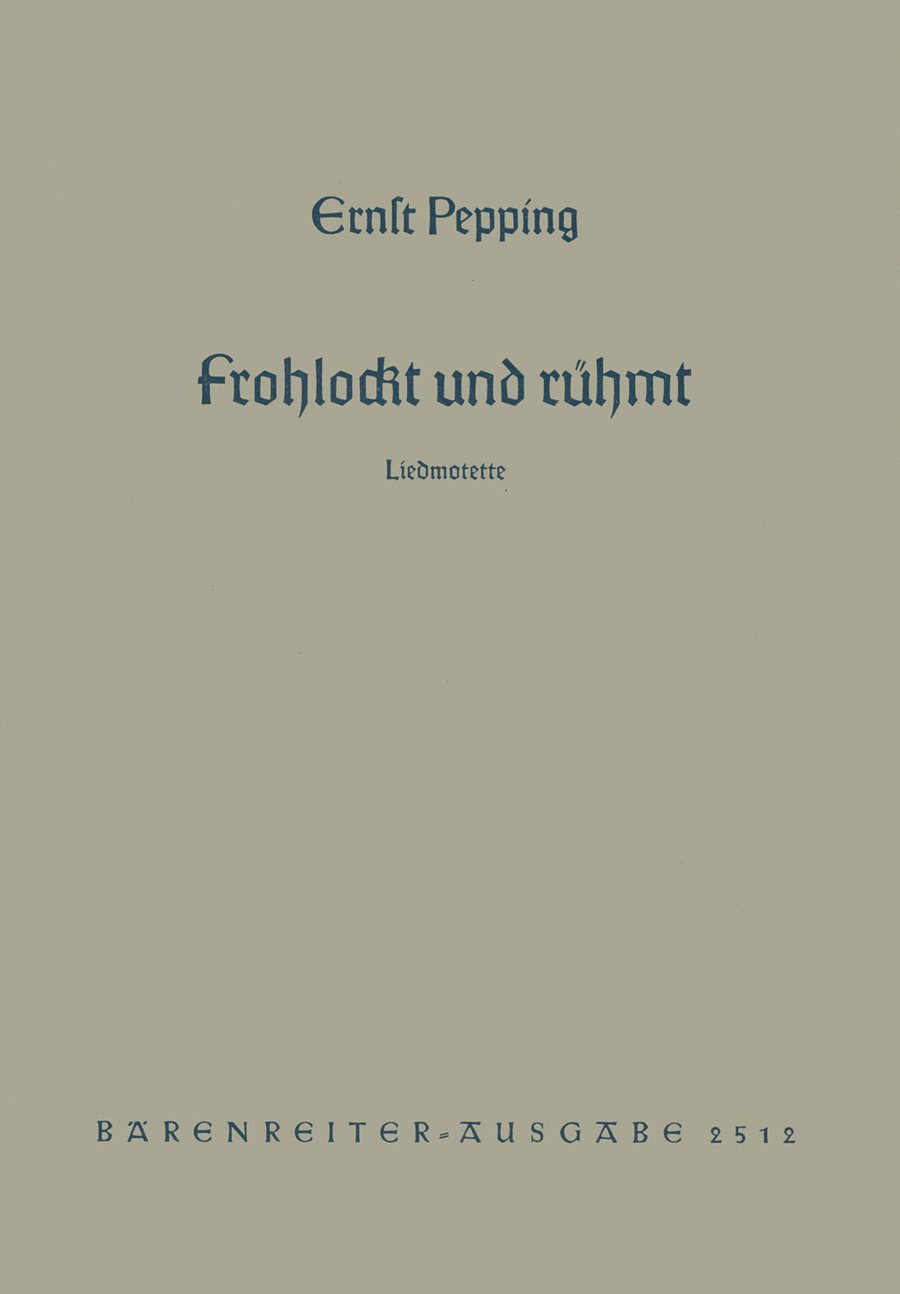 Frohlockt und rühmt mit Herz und Mund (1952)