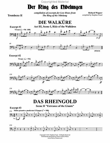 Ring of the Nibelung compilation of Excerpts for Low Brass