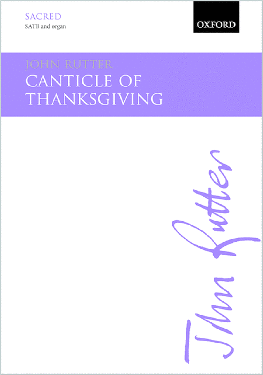 Canticle of Thanksgiving 4-Part scores gallery preview page 1