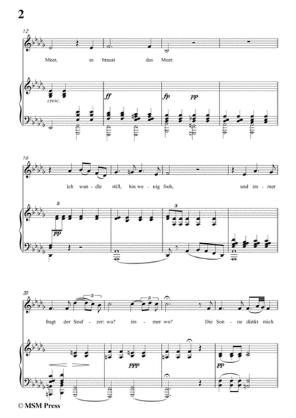 Schubert-Der Wanderer(The Wanderer),Op.4 No.1,in b flat minor,for Voice&Piano image number null