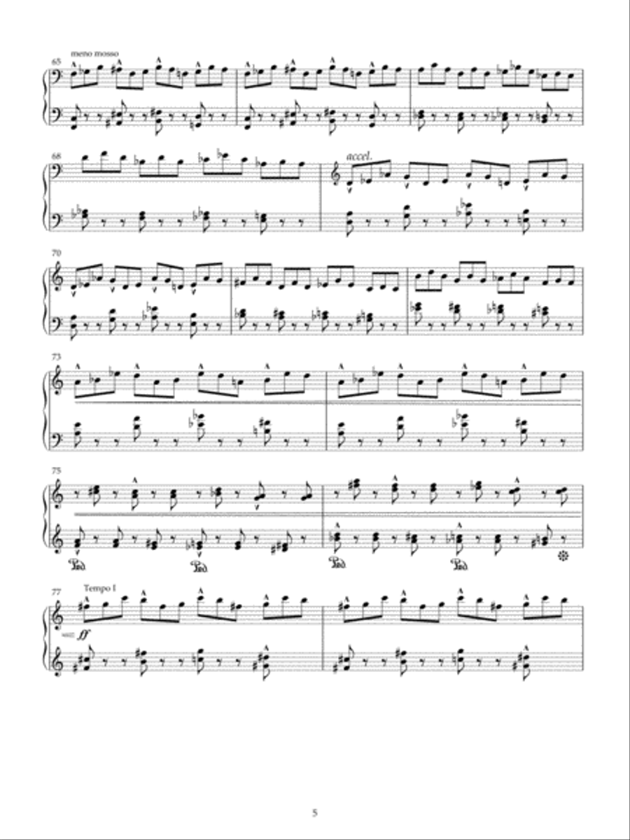 Toccata (2010) Toccata (2010) Piano Solo scores gallery preview page 5