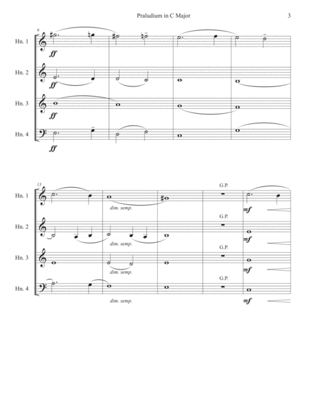 Bruckner: Praludium, Chorale, and Postlude Arranged for Horn Quartet image number null