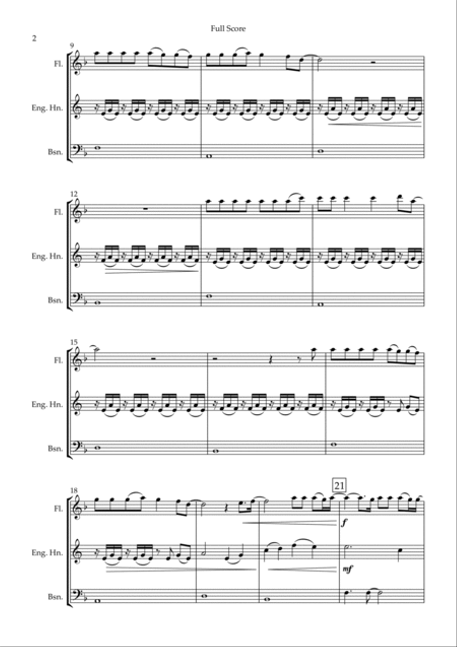 You Say Woodwind Trio scores gallery preview page 2